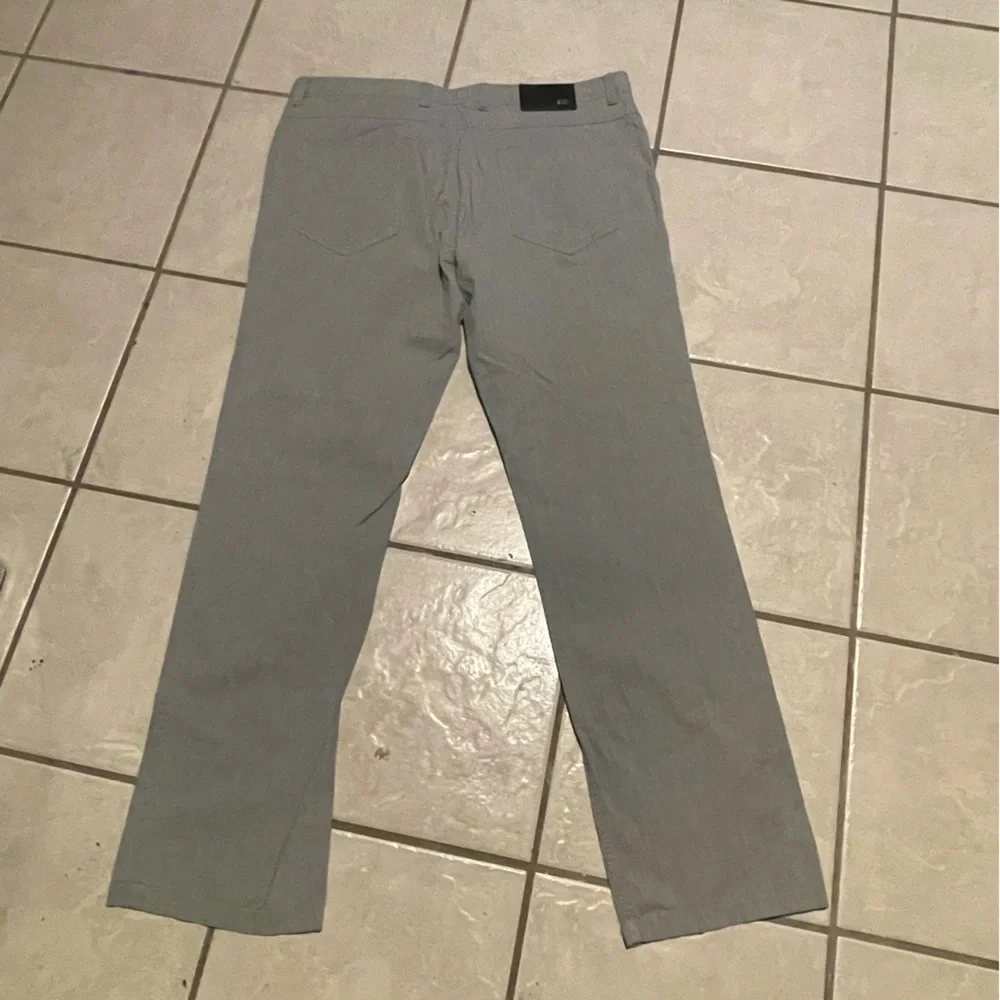 Enzo Casual Men's Gray Dress‎ Pants Size 38x32 -100% Cotton